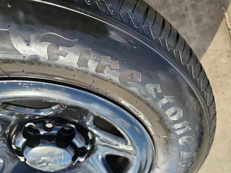 17" Chevy Tahoe PPV OEM Police Package 8111 wheels rims tires FIRESTONE Texas Truck Tire
