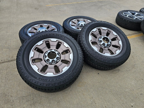20" Ford F-250 F-350 OEM 10487 KING RANCH tan wheels rims 2024 2025 2026 NEW Texas Truck Tire