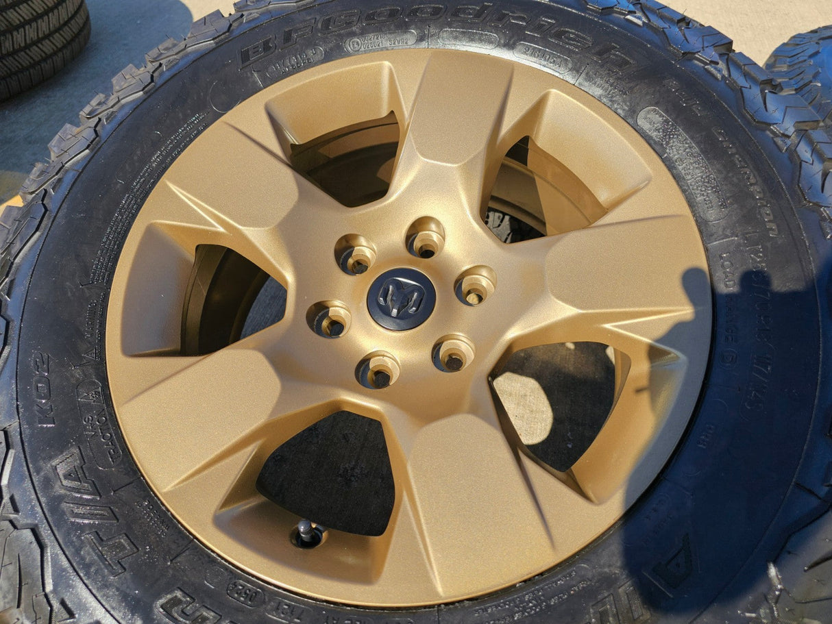 18" Ram 1500 OEM wheels rims Bronze 2669 Jeep Wagoneer 2025 2026 NEW BFG KO2 Texas Truck Tire