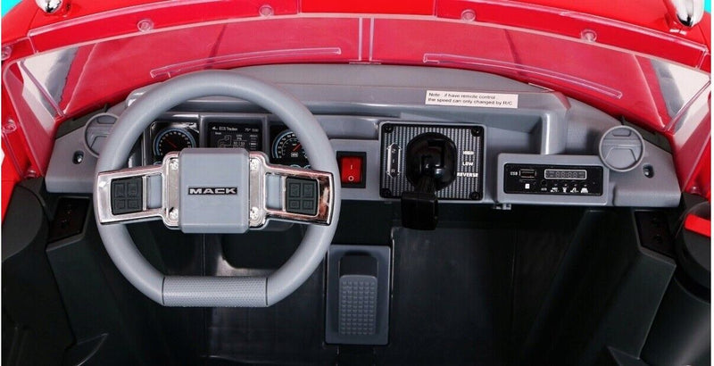 Mack Truck 2 Seater Children's Electric Car with Remote Control