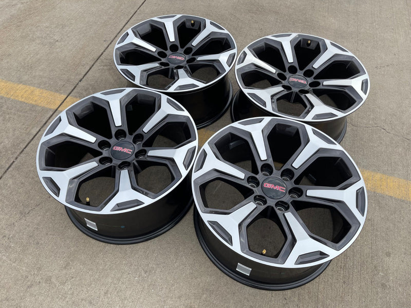 20" GMC Sierra AT4X Canyon Chevy Silverado OEM wheels rims 2024 2025 2026 NEW Texas Truck Tire
