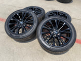 20" Cadillac XT4 OEM black wheels rims tires 2023 2024 2025 2026 NEW Texas Truck Tire