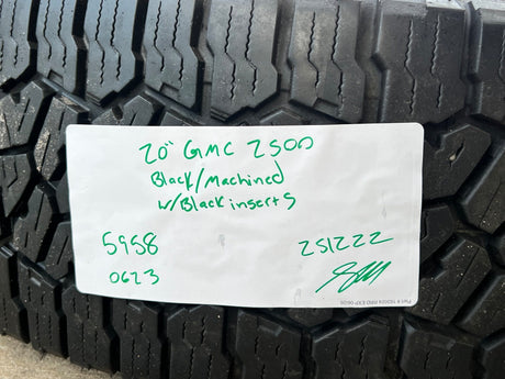 20" GMC Sierra AT4X 2500 3500 OEM wheels rims 5958 14138 Chevy Silverado FALKEN Texas Truck Tire