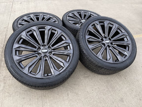 24" Cadillac Escalade V OEM wheels rims tires 2022 2023 2024 2025 2026 NEW Texas Truck Tire
