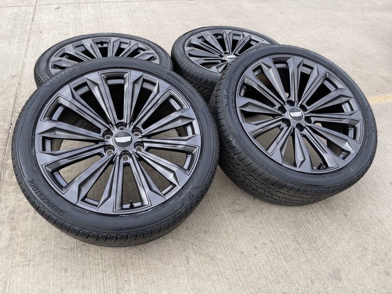 24" Cadillac Escalade V OEM wheels rims tires 2022 2023 2024 2025 2026 NEW Texas Truck Tire