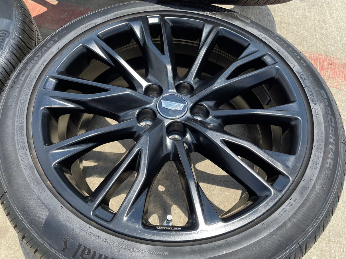 20" Cadillac XT4 OEM black wheels rims tires 2023 2024 2025 2026 NEW Texas Truck Tire