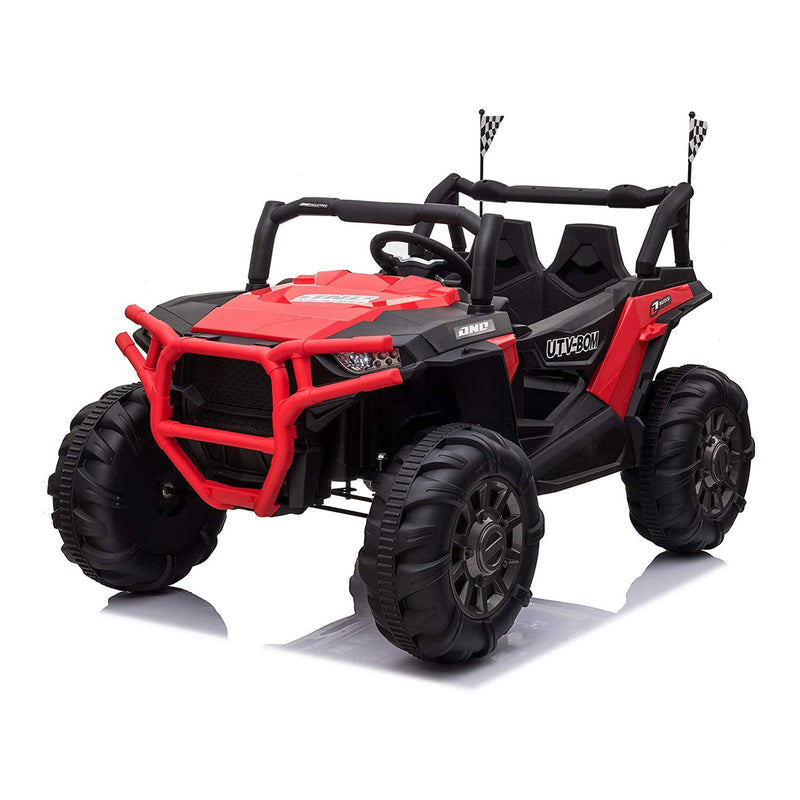 12V Battery-Powered Kids Ride-On Toy SUV Buggy Car with 3 Speed Settings - Red (For Parts)