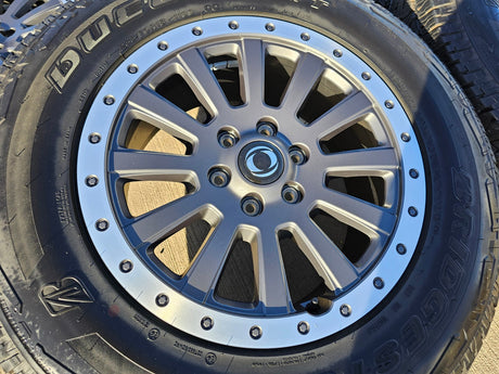 (5) 18" INEOS Grenadier OEM wheels rims tires beadlock 2023 2024 2025 2026 NEW Texas Truck Tire