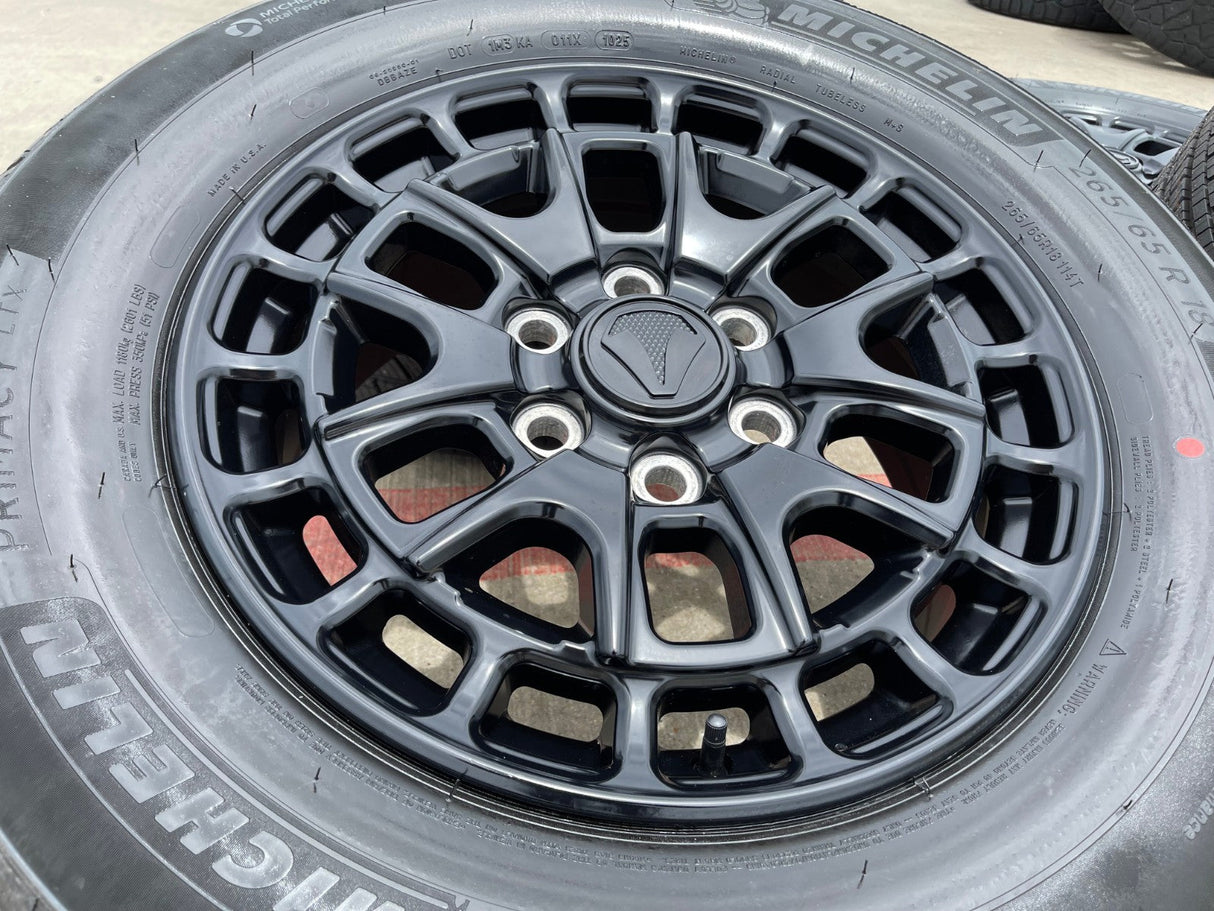 18" Toyota Tundra TSS T FORCE TRD OEM black wheels rims Sequoia 2025 2026 NEW Texas Truck Tire