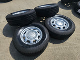 17" Ford F-150 OEM rims wheels 3857 tires steel 2020 2021 2022 2023 2024 2025 Texas Truck Tire