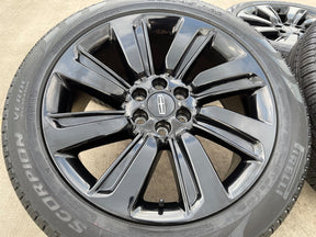 22" Lincoln Navigator OEM rims wheels Black Label 95384 10496 2022 2023 2025 NEW Texas Truck Tire