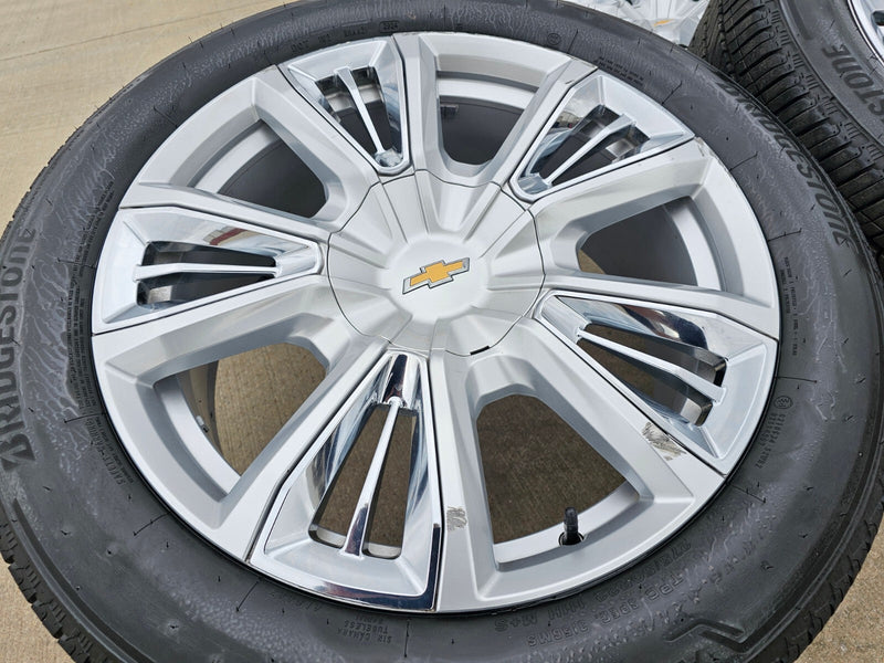 22" Chevy Tahoe RST OEM wheels rims 96951 Silverado Suburban 2023 2024 2025 2026 Texas Truck Tire