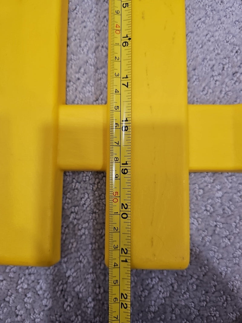 Kids' Yellow Ride-On Tractor Wagon Trailer with Side Gate Section