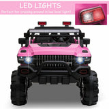 2-Seater Pink SUV Truck Ride On Car with Parental Remote Control - 12V Battery Powered