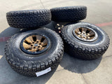 17" Ford F-150 Raptor OEM BEADLOCK 10114 BRONZE rims wheels tires BFG 37" NEW Texas Truck Tire