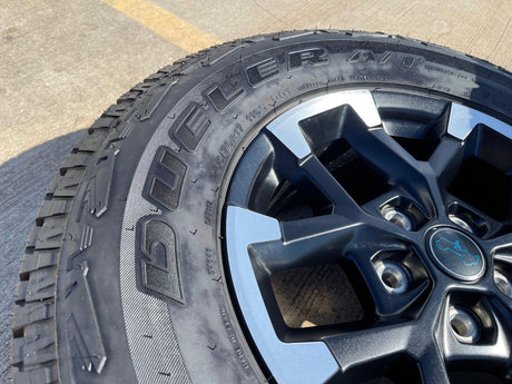 17" Jeep Wrangler Rubicon OEM Black wheels rims 9328 Gladiator 2025 2026 NEW Texas Truck Tire