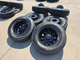 17" Dodge Ram 3500 Dually Laramie wheels rims 2706 2707 OEM black 2025 2026 NEW Texas Truck Tire