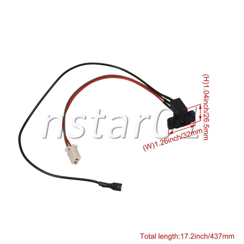 Electric Ride-On Toy Car Power Charging Socket Charging Interface Cable 2-Pin Port