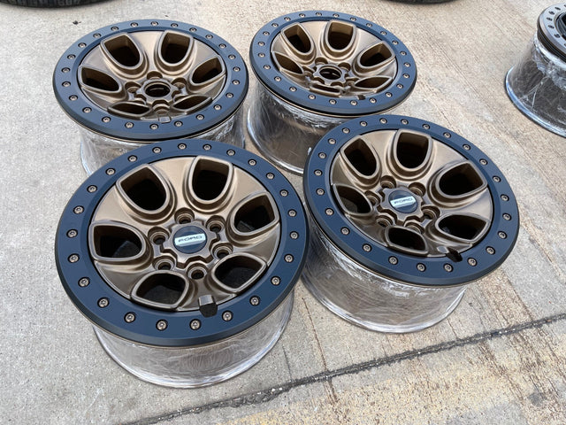 17" Ford F-150 Raptor OEM BEADLOCK rims wheels 10459 95210 BRONZE 2025 2026 NEW Texas Truck Tire