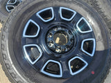 20" Ford F-250 F-350 OEM Lariat Platinum wheels rims 10486 tires 2024 2025 Texas Truck Tire