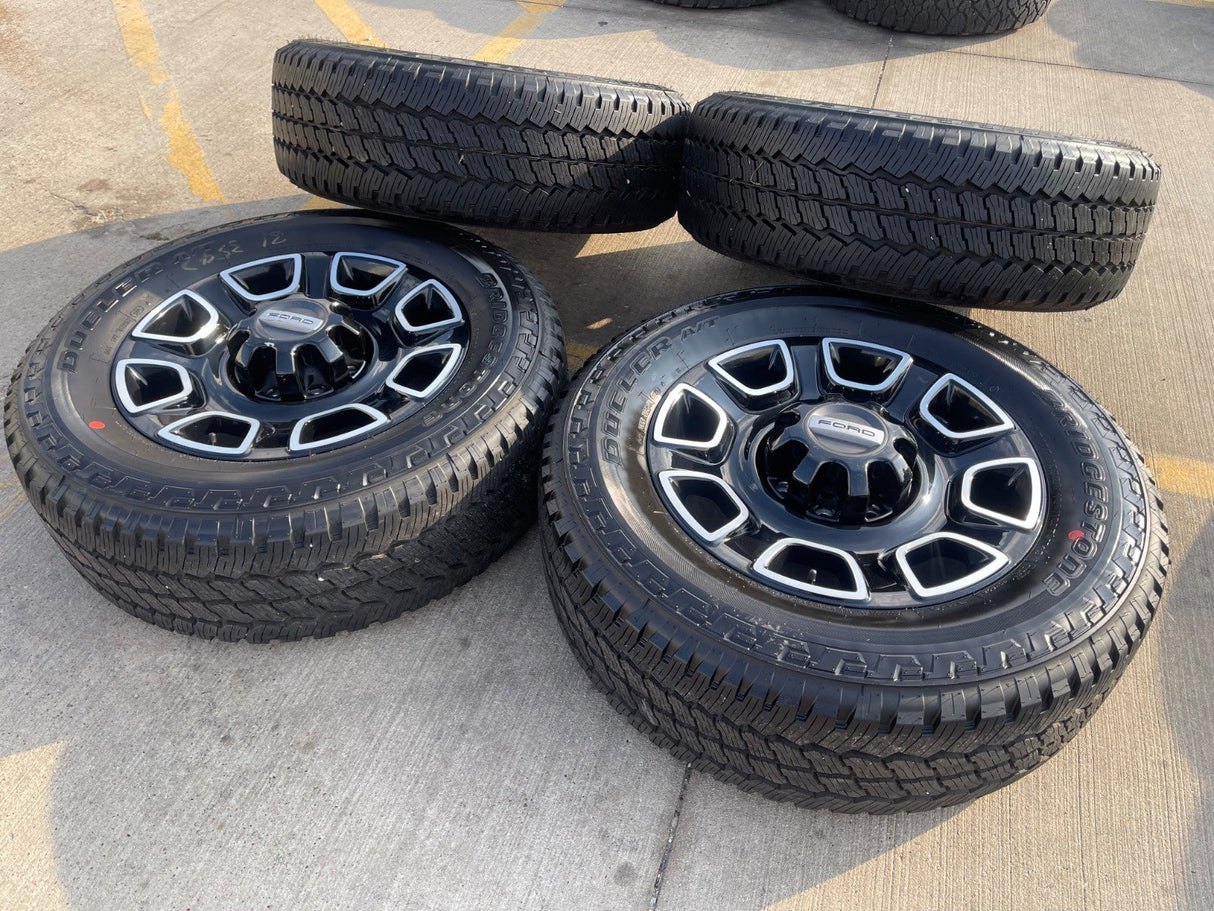 20" Ford F-250 F-350 OEM Lariat Platinum wheels rims 10486 tires 2025 2026 NEW Texas Truck Tire