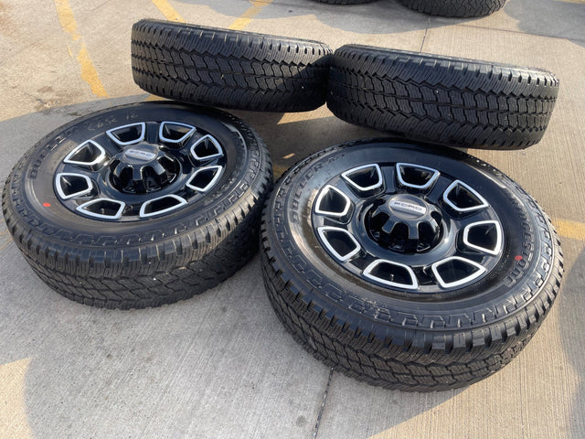 20" Ford F-250 F-350 OEM Lariat Platinum wheels rims 10486 tires 2025 2026 NEW Texas Truck Tire