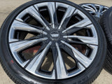 24" Cadillac Escalade PLATINUM OEM wheels rims V 2023 2024 2025 2026 2027 NEW Texas Truck Tire