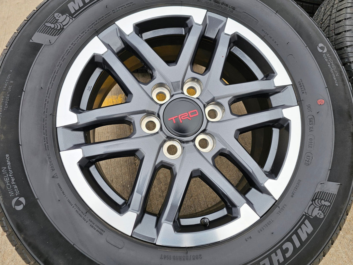18" Toyota Tacoma TRD OEM wheels rims 10641 4Runner 2024 2025 2026 MICHELIN NEW Texas Truck Tire