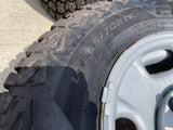 17" Chevy Silverado GMC Sierra 2500 OEM 8095 wheels rims COOPER DISCOVERER AT Texas Truck Tire
