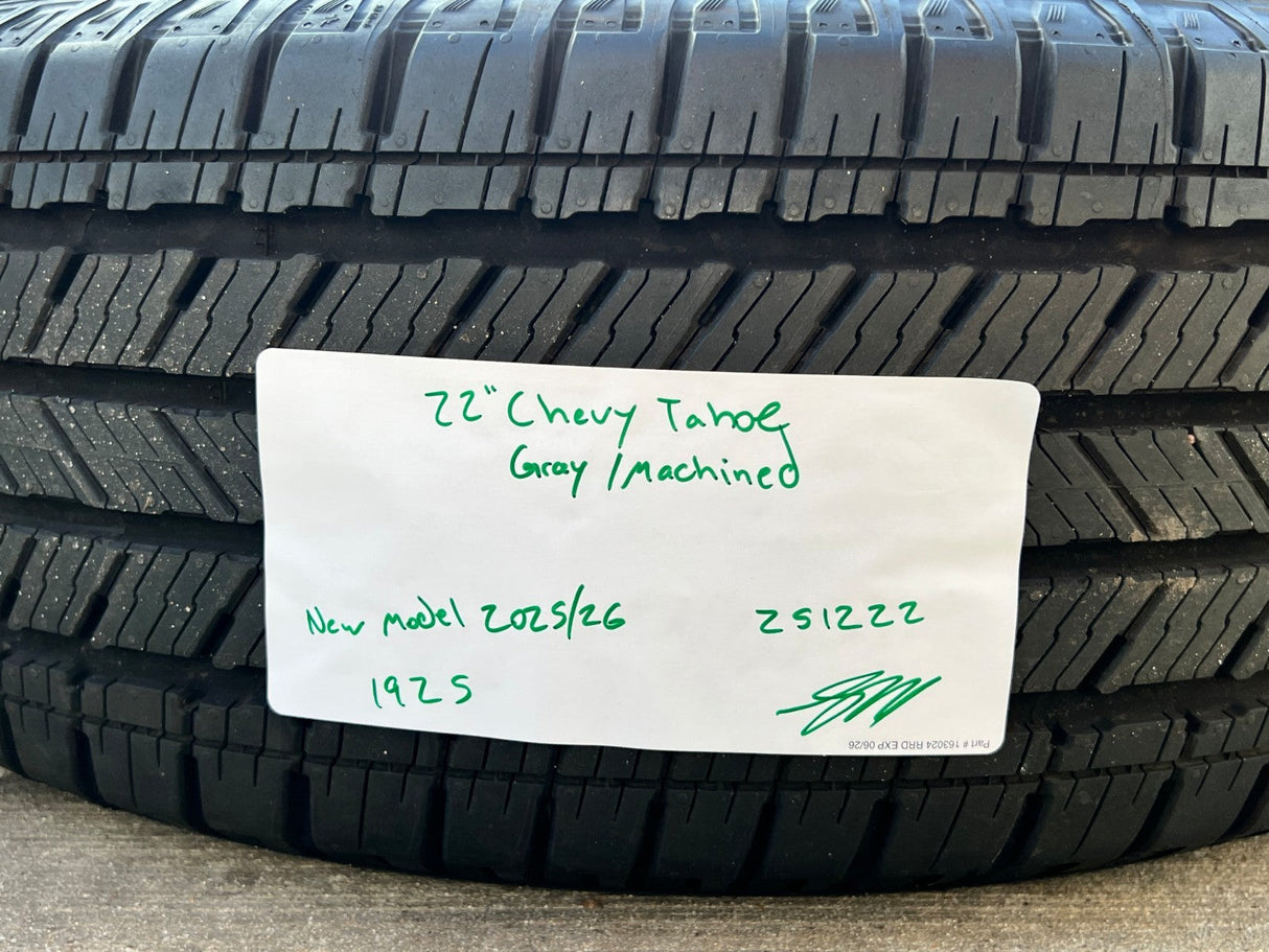 22" Chevy Tahoe Silverado Suburban OEM wheels rims NEW MICHELIN 2025 2026 Texas Truck Tire
