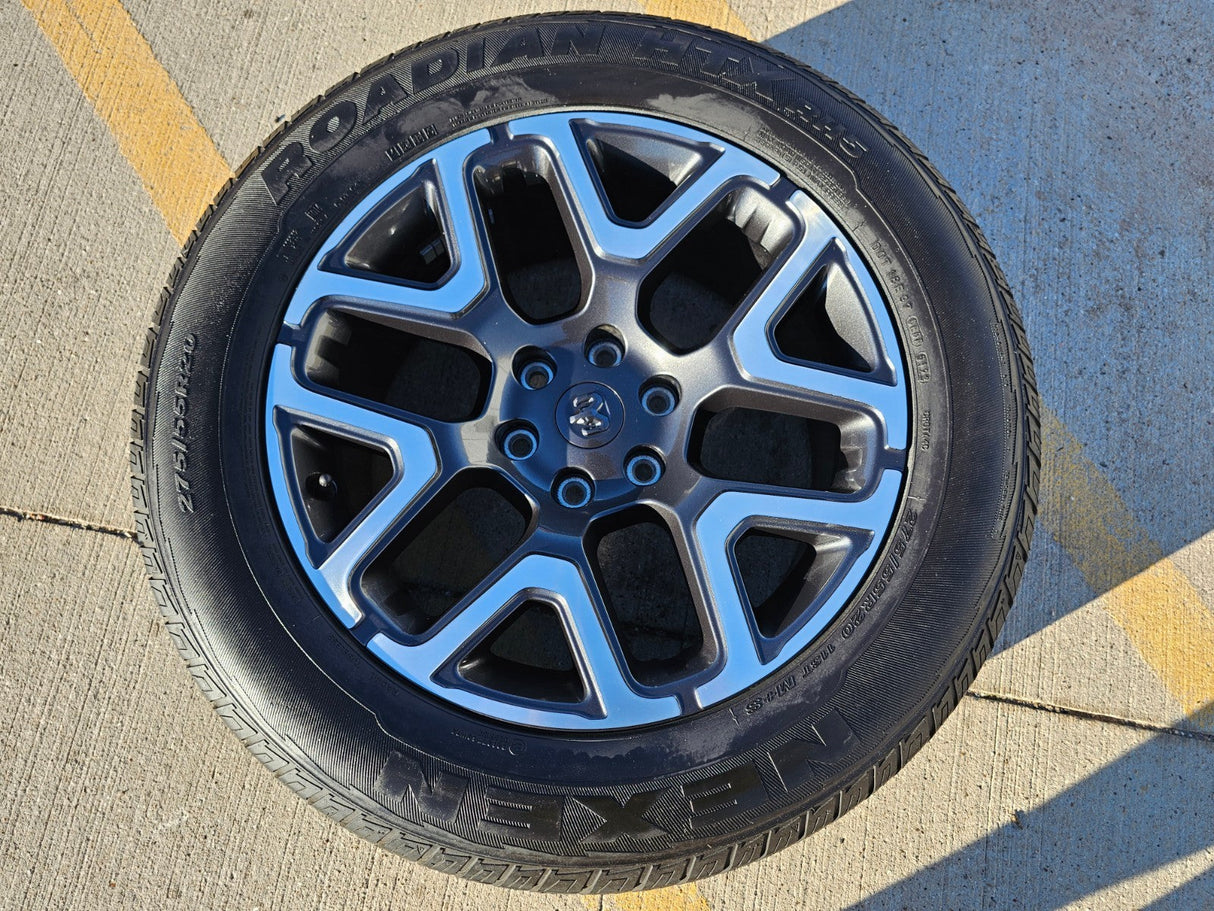 20" Dodge Ram 1500 OEM 94059 Laramie wheel rim 68583860AA Spare 2024 2025 2026 Texas Truck Tire
