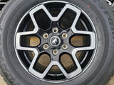 18" Ford Bronco wheels rims tires black 95213 Ranger tires BRIDGESTONE DUELER AT Texas Truck Tire