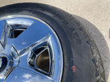 20" Chevy Silverado Tahoe Suburban chrome OEM 5417 wheel rim tire Texas Truck Tire