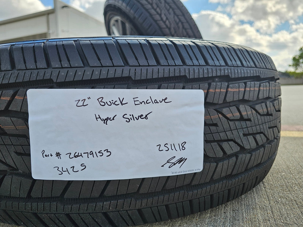 22" Buick Enclave OEM 90043 wheels rims Blazer Acadia Traverse XT6 2025 2026 NEW Texas Truck Tire
