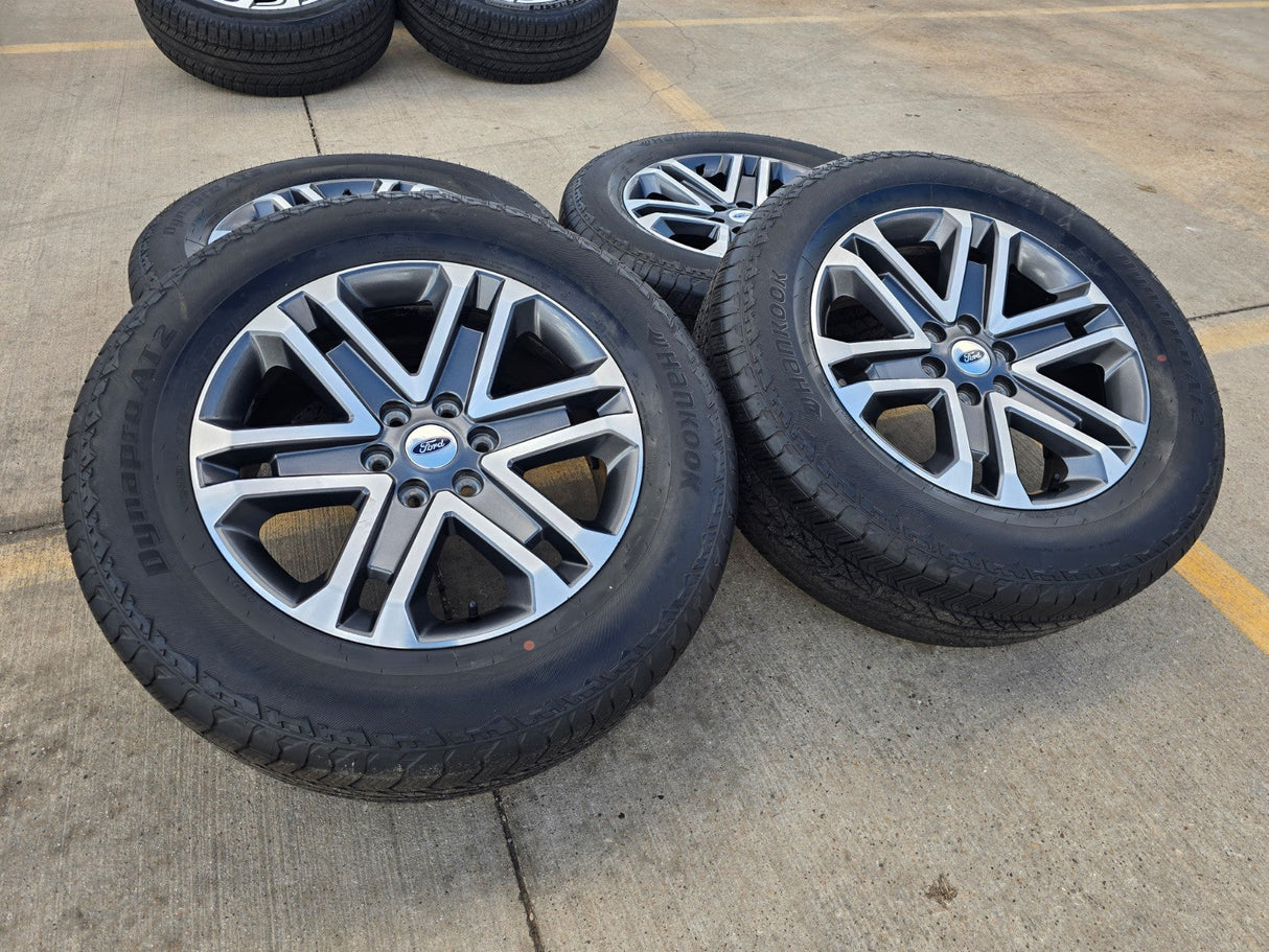 20" Ford F-150 OEM rims wheels 10345 95025 Expedition HANKOOK A/T2 Texas Truck Tire
