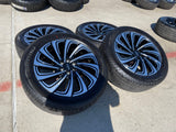 22" Lincoln Navigator OEM 10666 rims wheels BLACK LABEL 2025 2026 NEW Texas Truck Tire