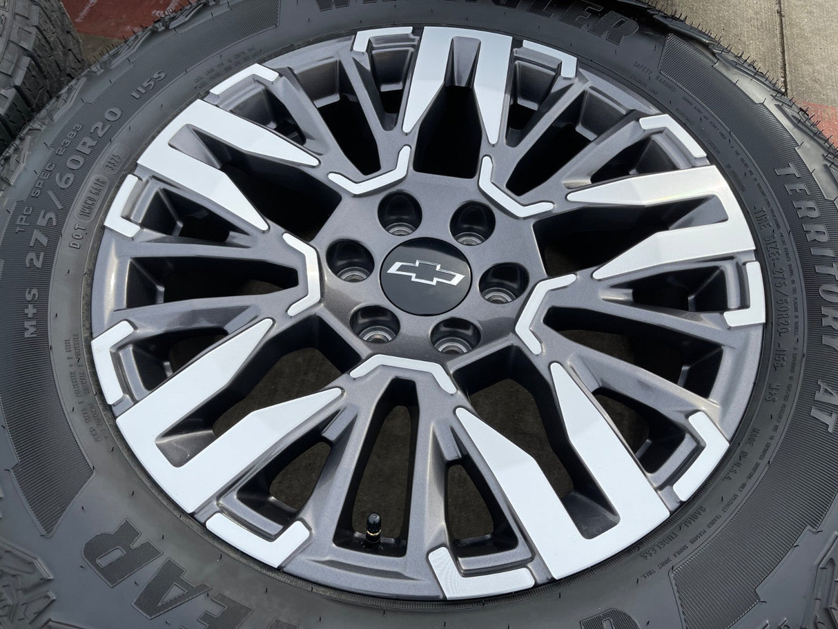 20" Chevy Silverado Z71 GMC Sierra Canyon Colorado OEM wheels rims 2025 2026 Texas Truck Tire