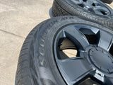 20" Chevy Silverado Tahoe OEM Replica wheels rims black 5651 Texas Truck Tire