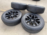 20" Chevy Tahoe Silverado OEM 5919 wheels rims GMC Yukon HANKOOK A/T2 Texas Truck Tire