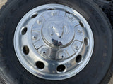 17" Dodge Ram 3500 Dually Laramie 8x200 wheels rims 2701 2702 OEM GOODYEAR Texas Truck Tire
