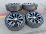 21" Rolls Royce Wraith Ghost Dawn OEM black wheels rims 5x120 tires Texas Truck Tire