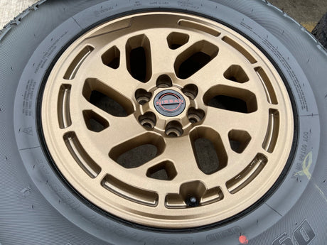 17" Nissan Frontier X-PRO OEM Desert Runner BRONZE wheels rims 2025 2026 NEW Texas Truck Tire