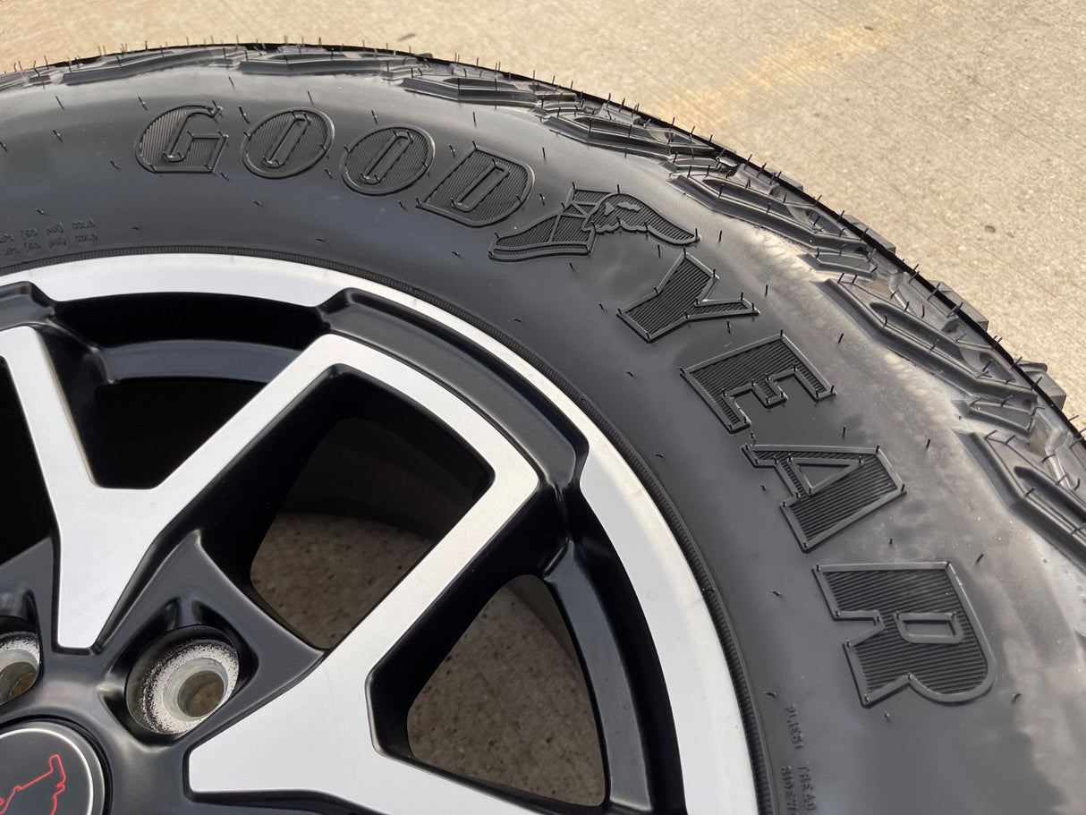 17" Jeep Wrangler Rubicon OEM 95730 9327 wheels rims Gladiator GOODYEAR 33" NEW Texas Truck Tire
