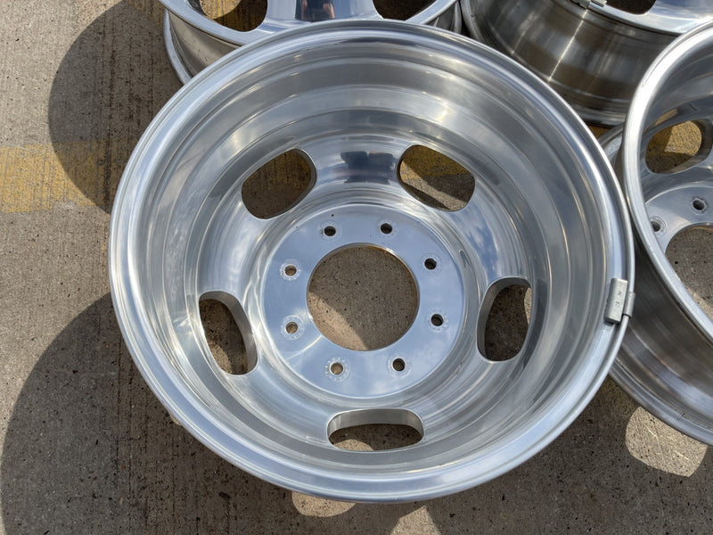 17" Ford F-350 Dually OEM 10477 10478 rims wheels 2023 2024 2025 2026 POLISHED Texas Truck Tire