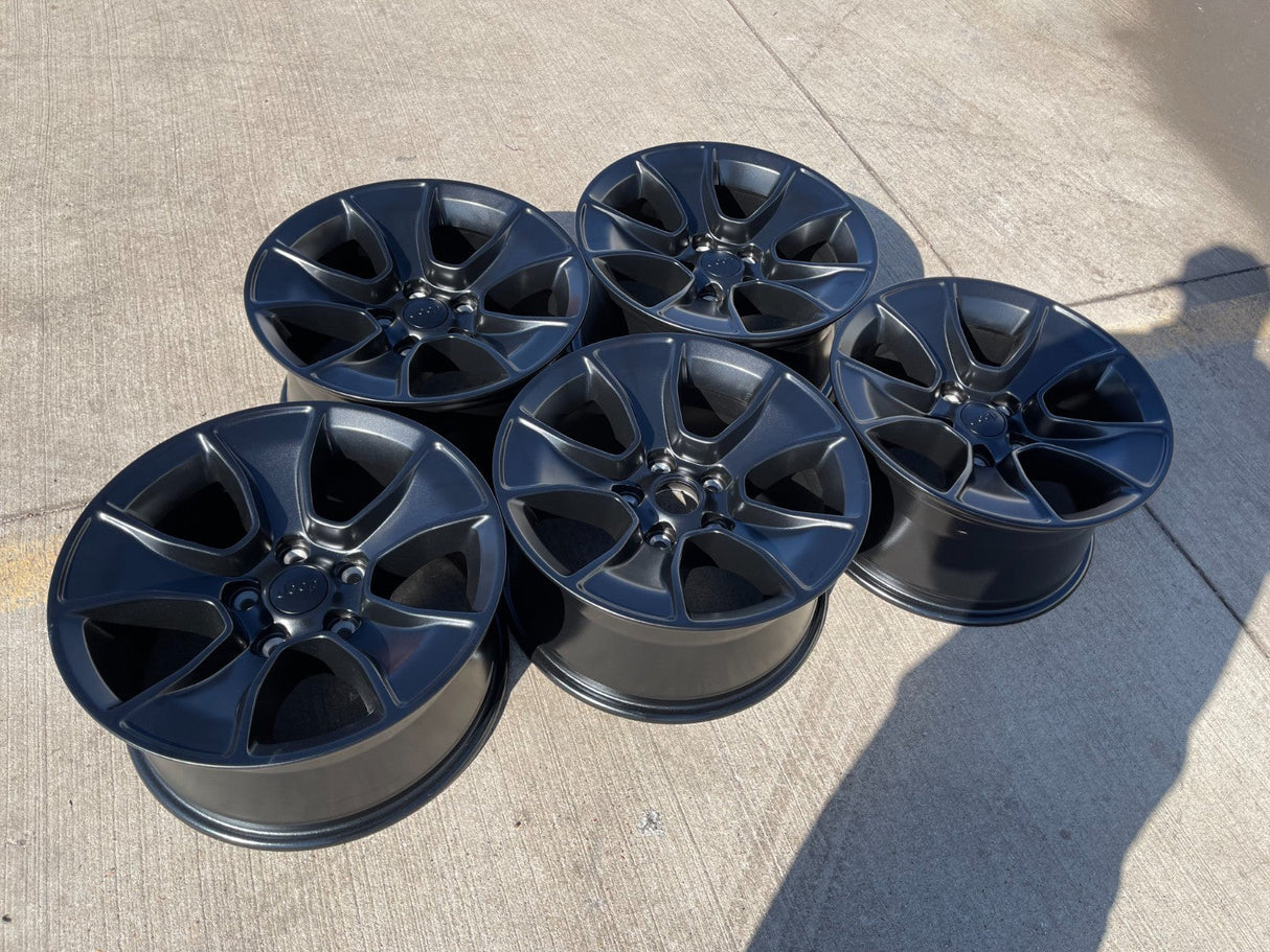 (5) 17" Jeep Wrangler Rubicon OEM 96226 wheels rims Gladiator NEW Texas Truck Tire