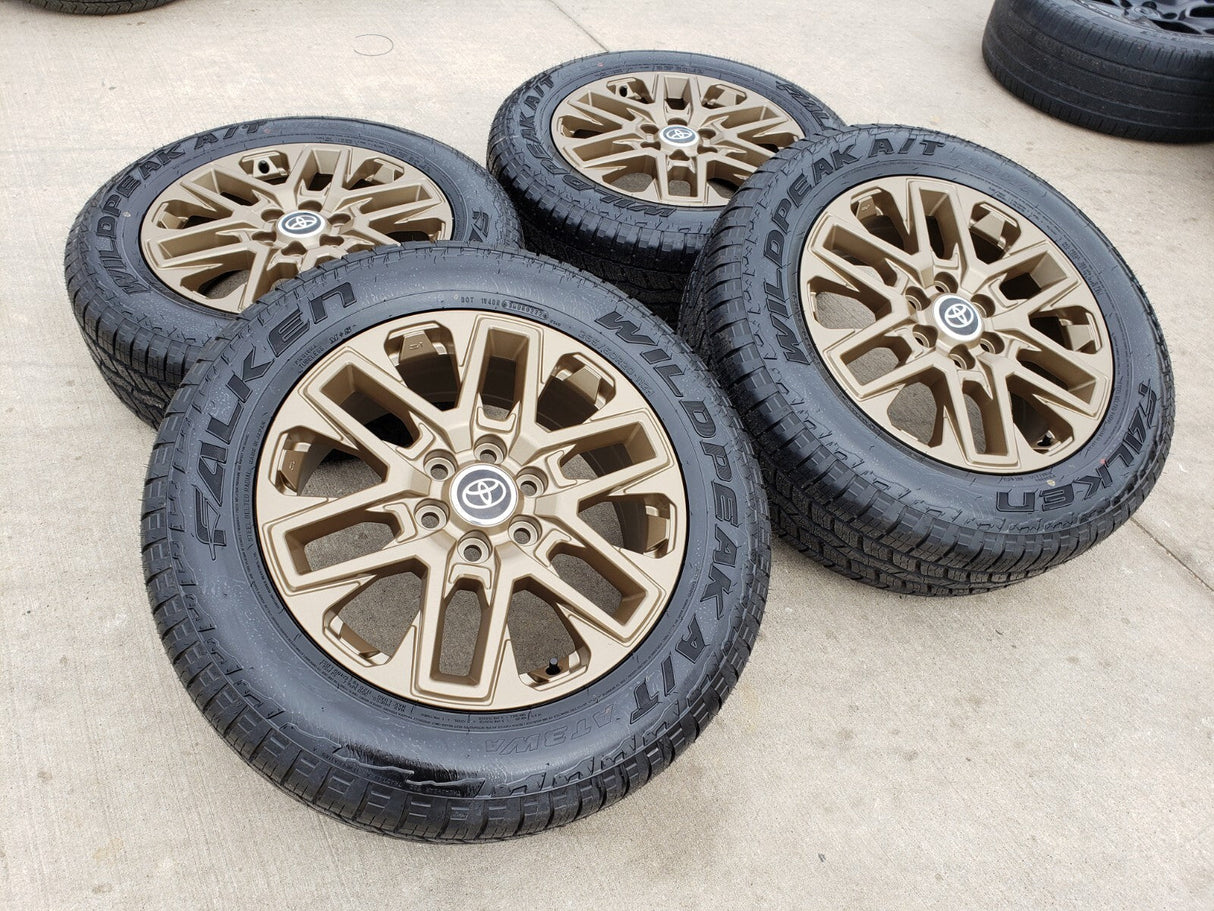 20" Toyota Tundra TRD OEM wheels rims BRONZE TSS 95295 75276 Sequoia 2026 NEW Texas Truck Tire