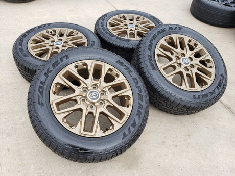 20" Toyota Tundra TRD OEM wheels rims BRONZE TSS 95295 75276 Sequoia 2026 NEW Texas Truck Tire