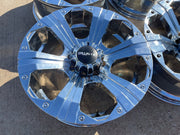 22x9.5 Ballistic Outlaw Chevy Dodge Ram 2500 3500 wheels rims 8x165 8x6.5 Texas Truck Tire