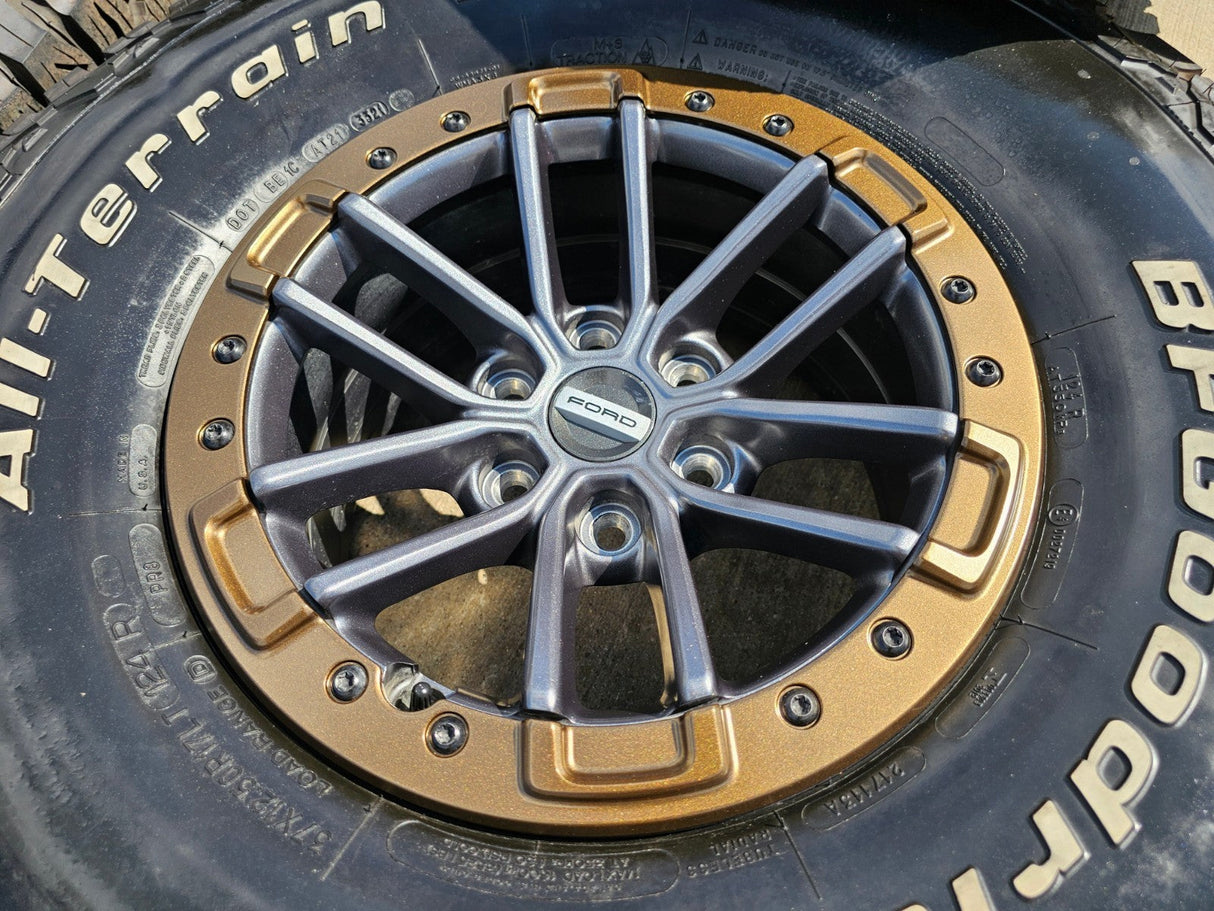 17" Ford F-150 Raptor OEM rims wheels BEADLOCK 96450 Expedition 37" BFG BRONZE Texas Truck Tire