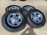17" Ram 2500 3500 Laramie Power Wagon OEM 2186 wheels rims FIRESTONE A/T2 Texas Truck Tire